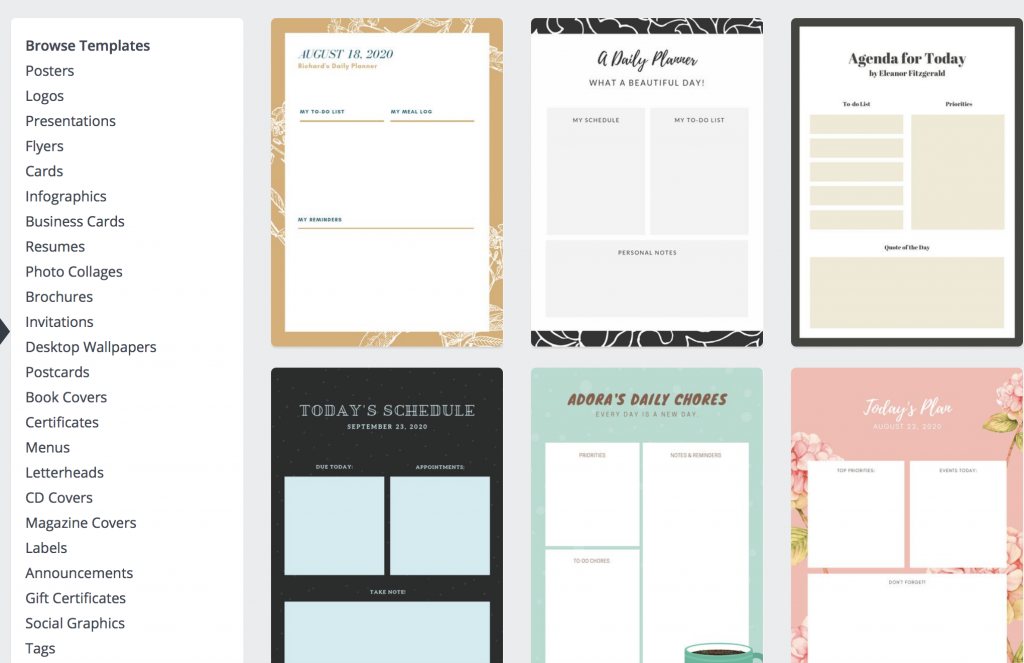 Use Canva to make a FREE planner.